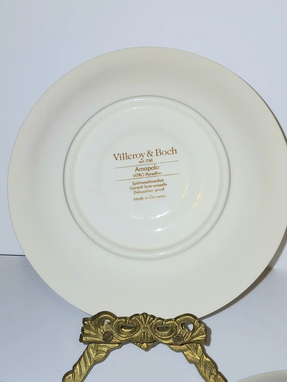 Set Of 3 Villeroy & Boch Amapola Floral Poppy Saucers (Discontinued)